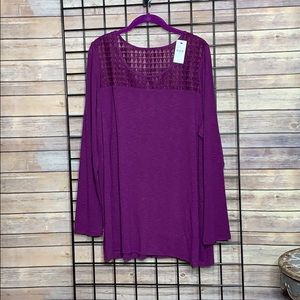 Sheer top cotton bottom